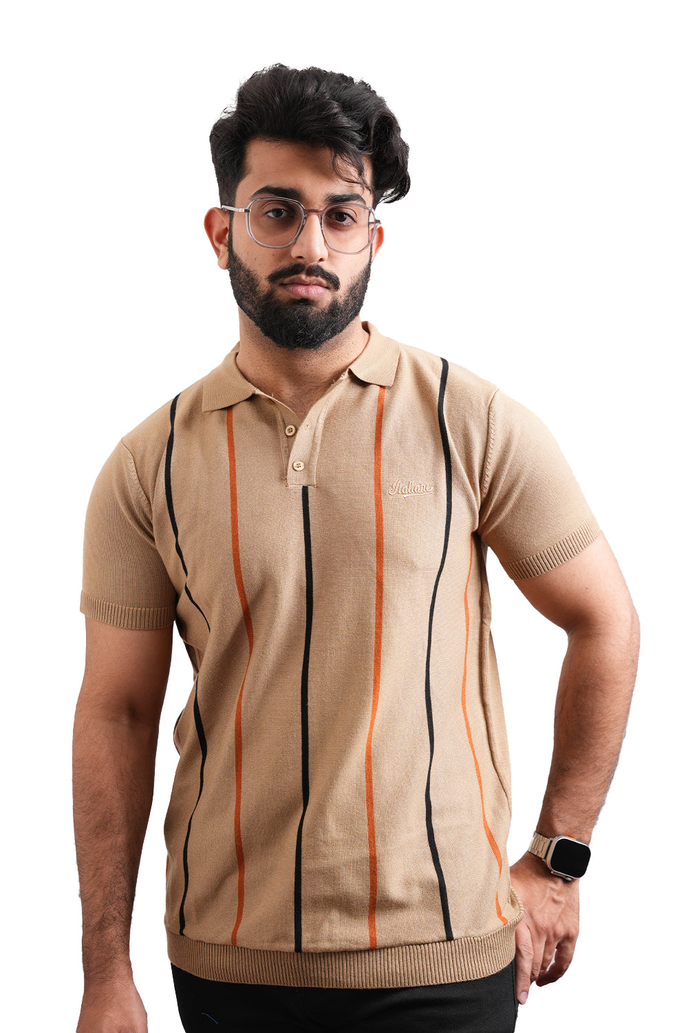 ITA Textured Polo Collar T-shirt 0125067