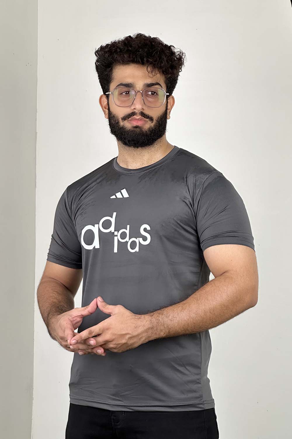 ADS Charcoal DRI-FIT Logo Tee - 0424068