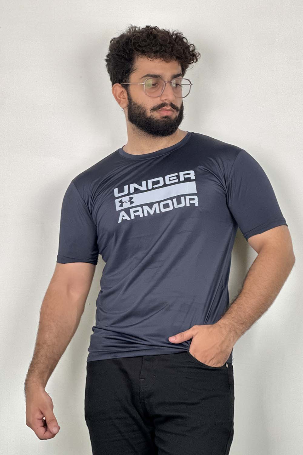 UNDR ARMR Navy DRI-FIT Logo Tee - 0424063