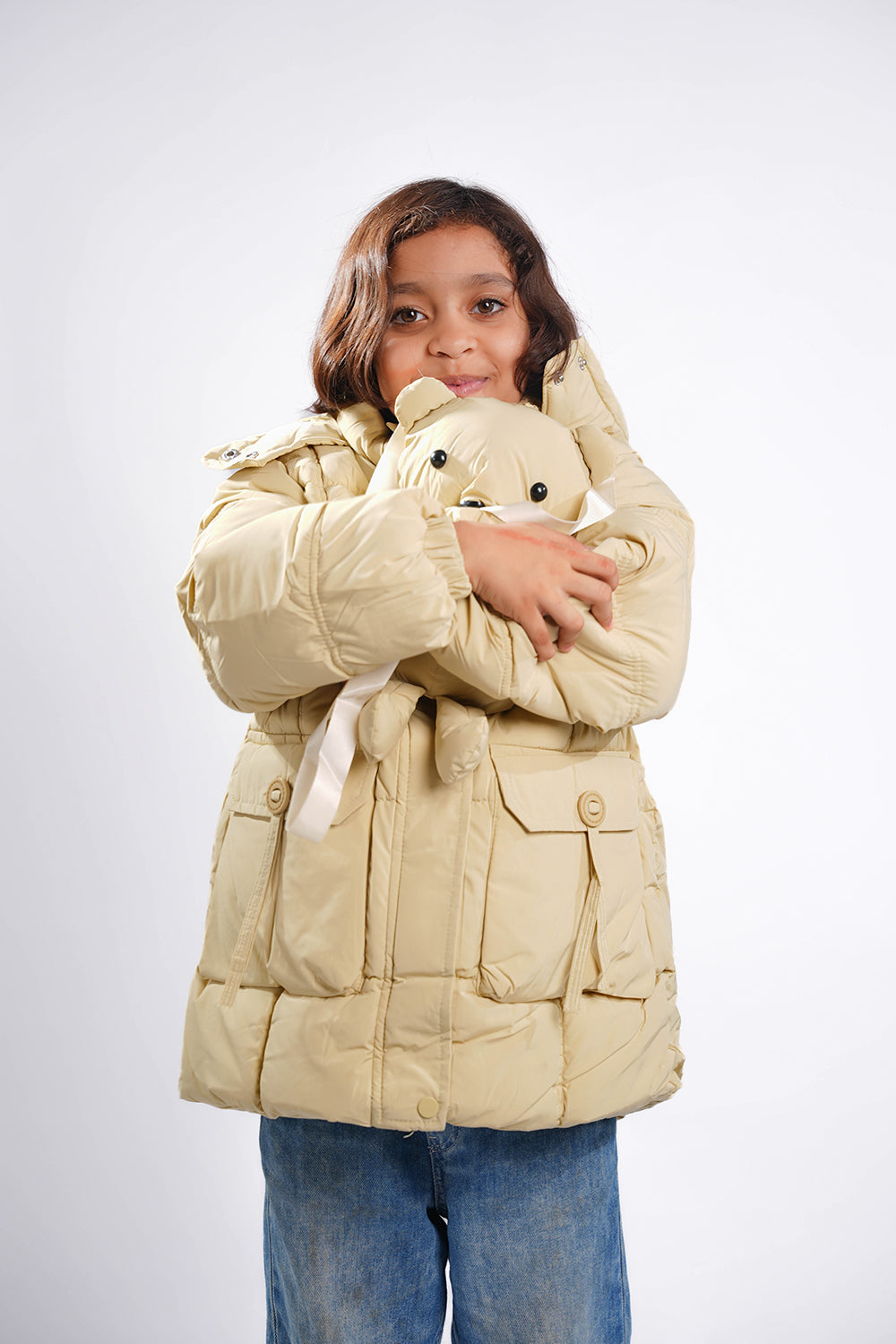 Kids Jacket with Mini Teddy Bear  2225007