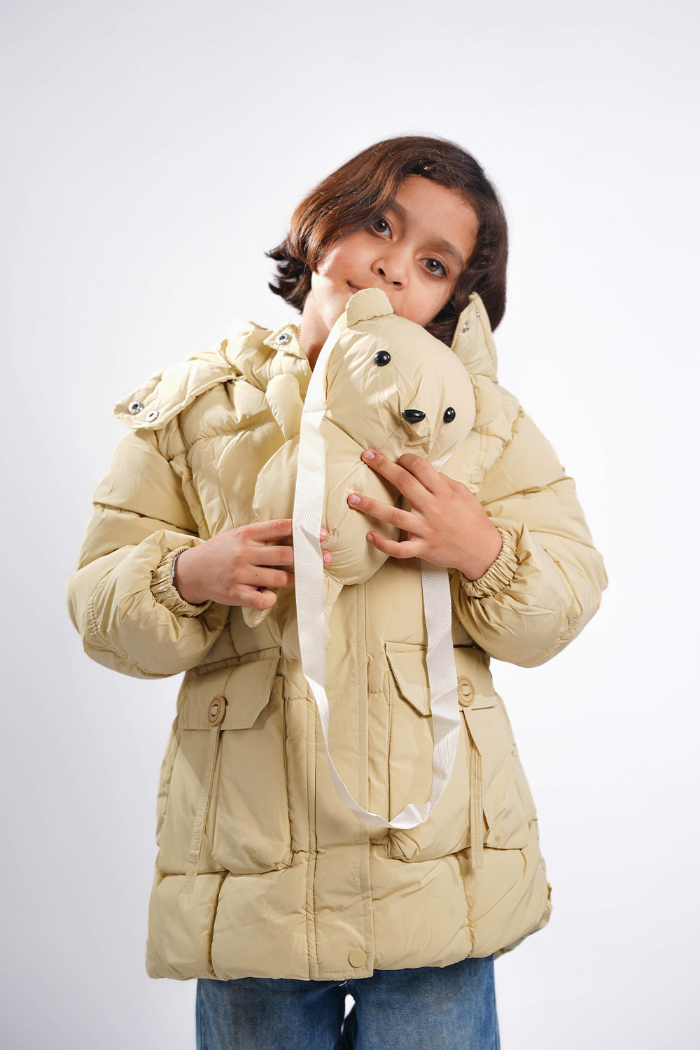 Kids Jacket with Mini Teddy Bear  2225007