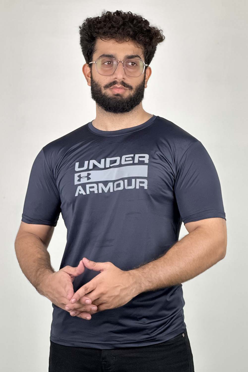 UNDR ARMR Navy DRI-FIT Logo Tee - 0424063