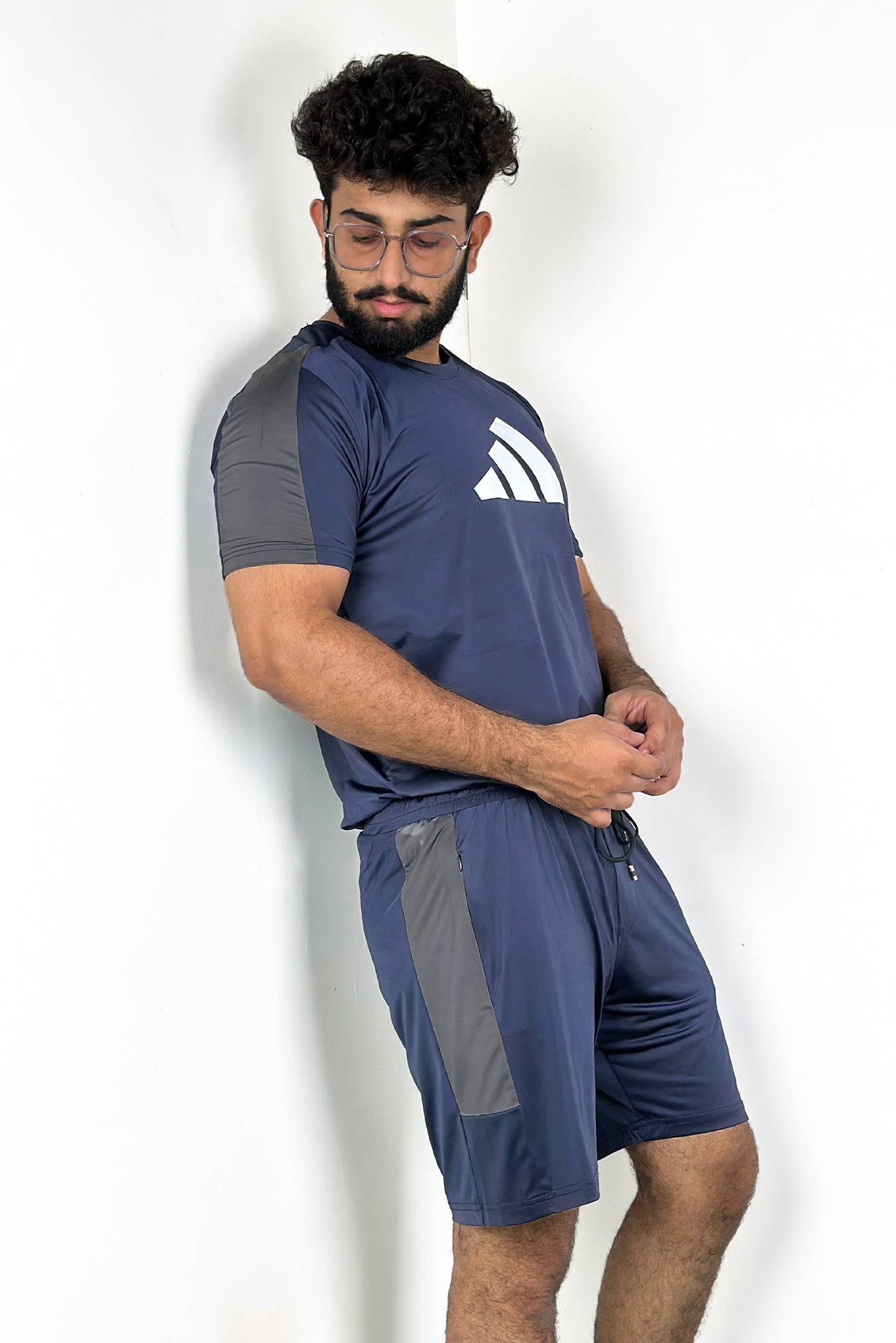 ADS Two Tone Premium Navy Dri-Fit Tracksuit - 0424078-079