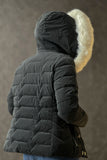 Jet black Short length Puffer Jacket 3324044