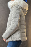 Ash gray Short length Puffer Jacket 3324044