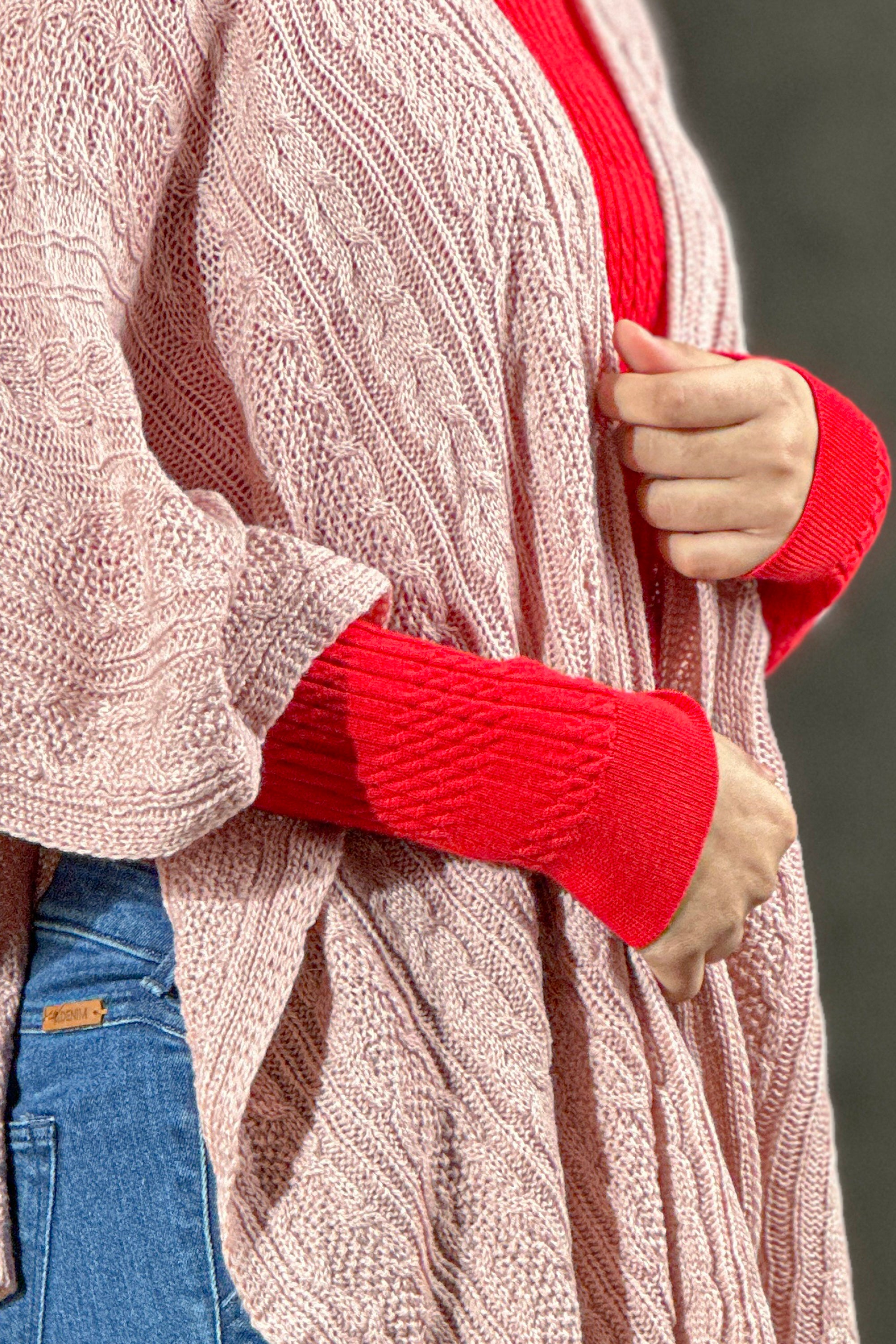 Cape Shawl Light Hot Pink - 3324076