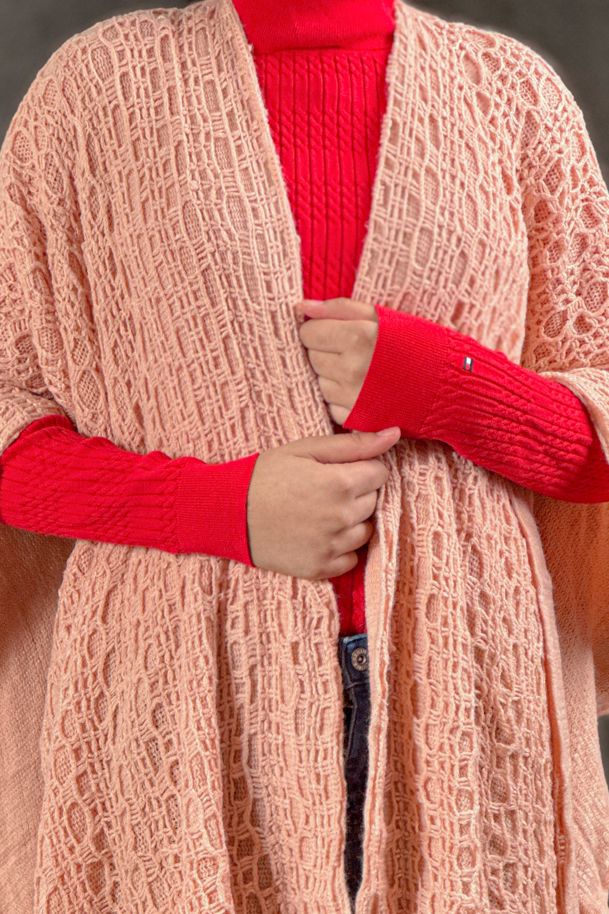 Cape Shawl Turkish Rose - 3324079