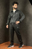 NKE Classic Collar Black Zipper DRI-FIT Tracksuit - 4424003