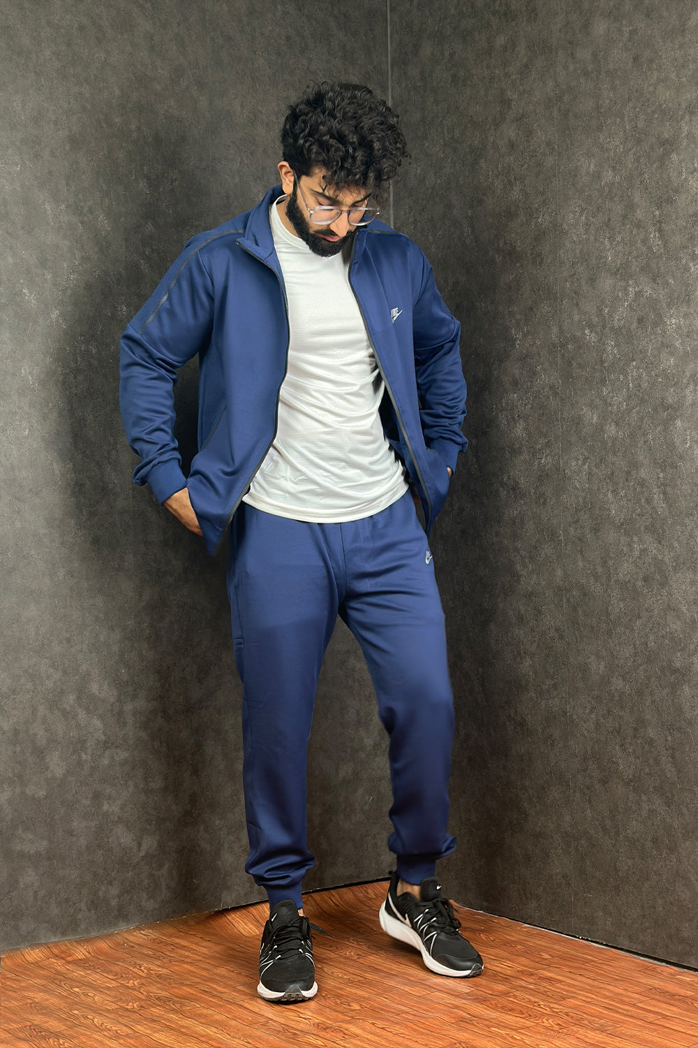 NKE Classic Collar Navy DRI-FIT Tracksuit - 4424005
