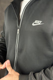 NKE Classic Collar Black Zipper DRI-FIT Tracksuit - 4424003