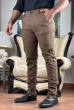 Premium Brown Cotton Pants - 0124143