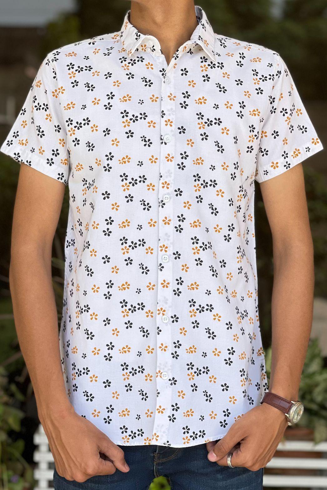 PRINTED Casual Shirt -0122048 - Italiano.pk
