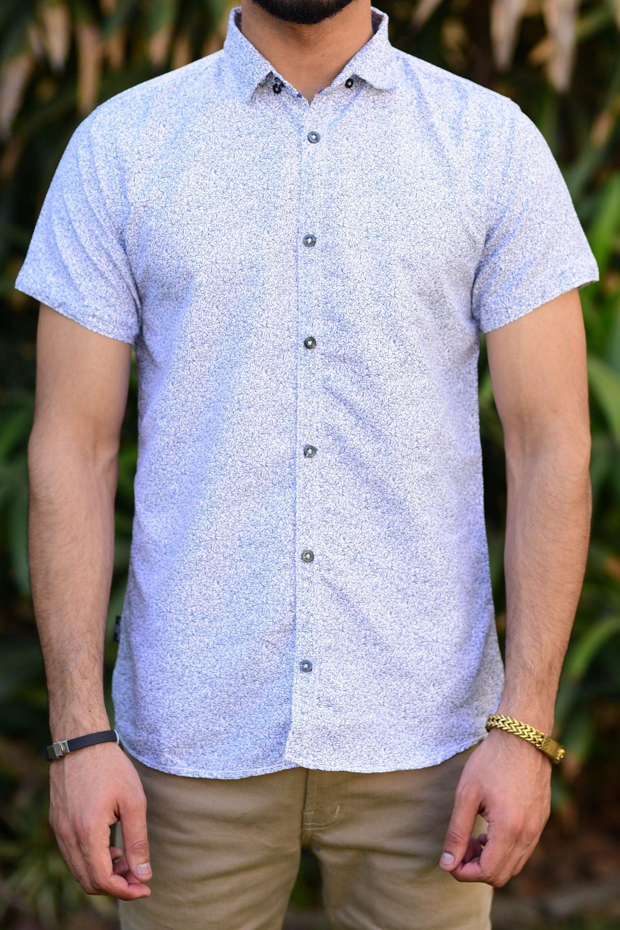 half print causal shirt- 0122198 - Italiano.pk