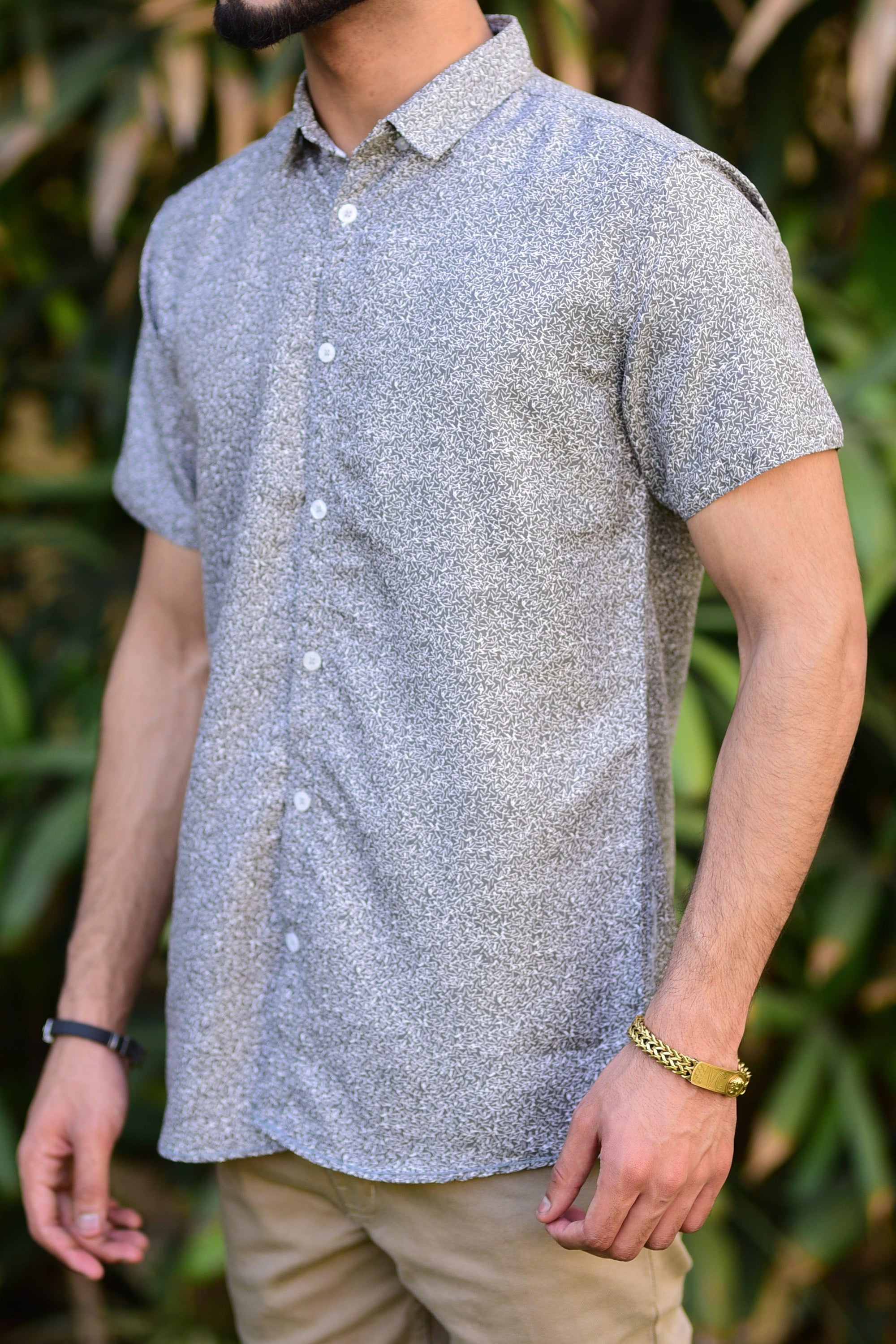 half print causal shirt- 0122198 - Italiano.pk