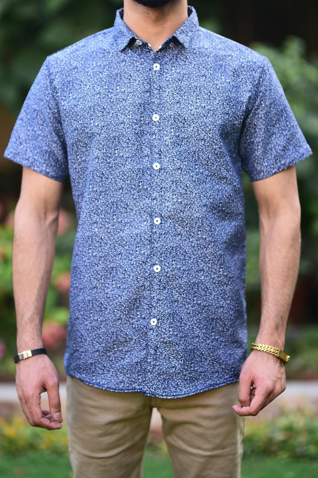 half print causal shirt- 0122198 - Italiano.pk