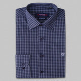 GREY Micro Checkered Formal Shirt - Italiano.pk