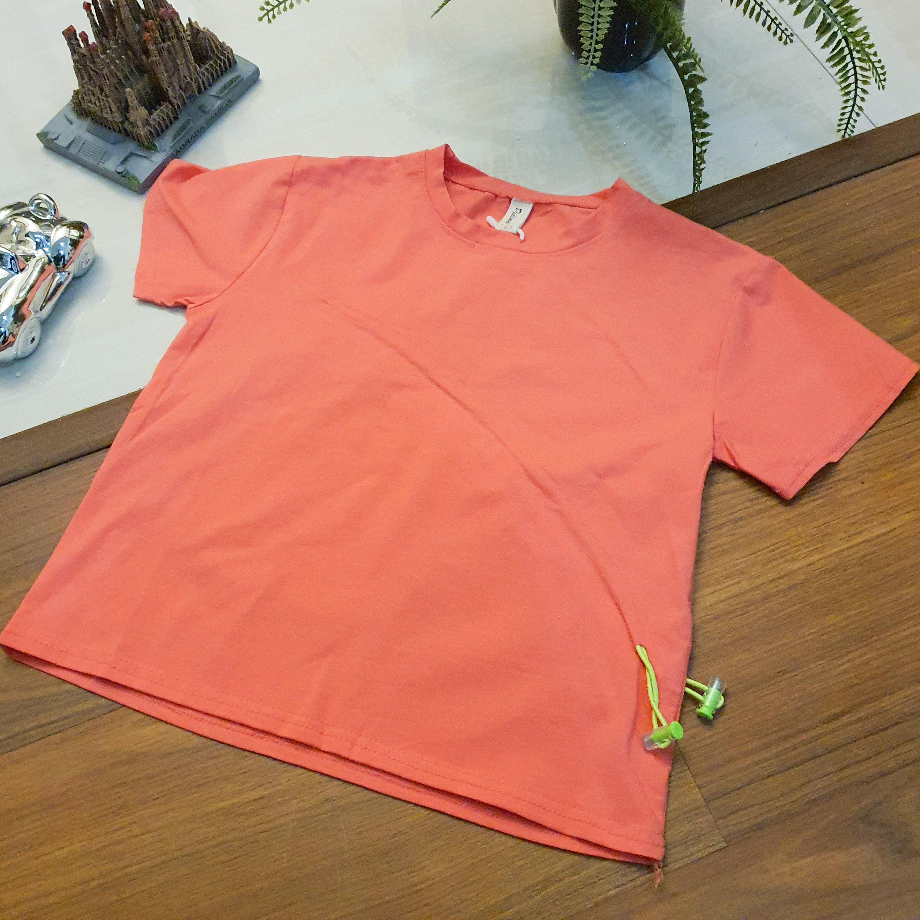 Side Stripe Orange T-Shirt - Italiano.pk